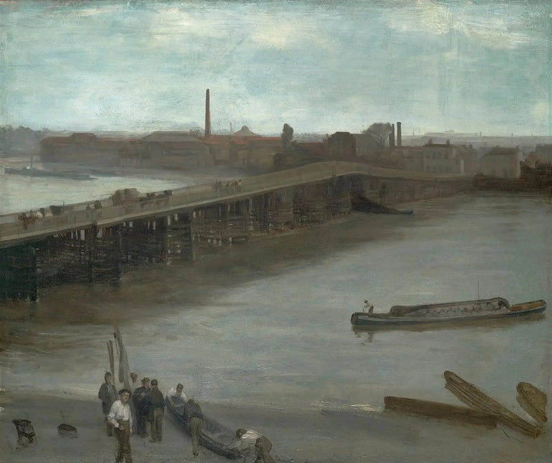 Brąz i srebro: stary most w Battersea - James Abbott McNeill Whistler