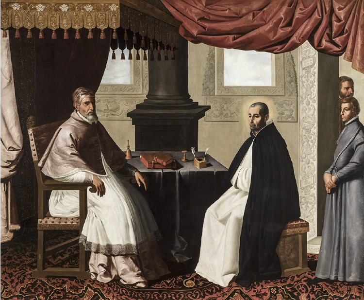 Bruno di Segni avec Urbain II - Francisco de Zurbarán - Alpha Reproduction