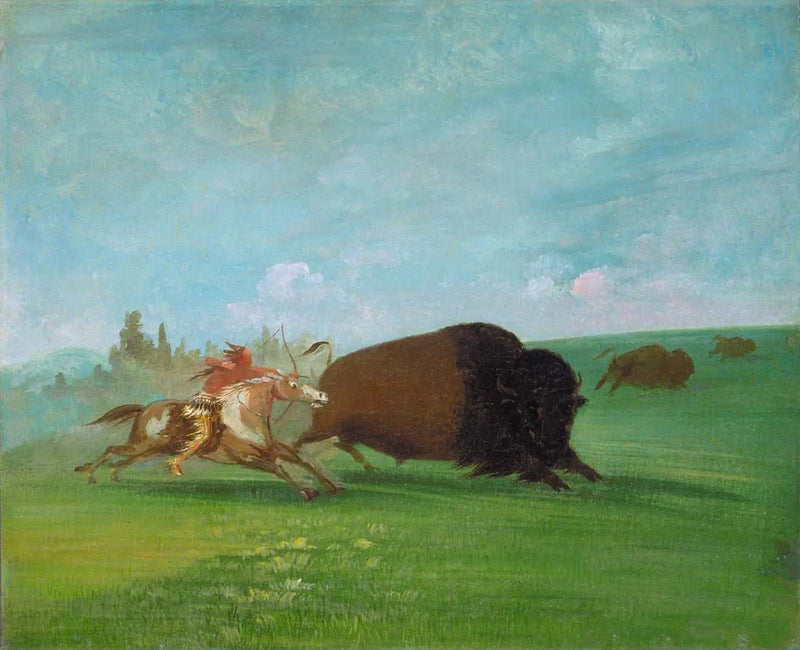 Buffalo Chase, tylko jedna śmierć - George Catlin