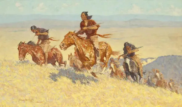 Buffalo Runners - Basen Big Horn - Frederic Remington
