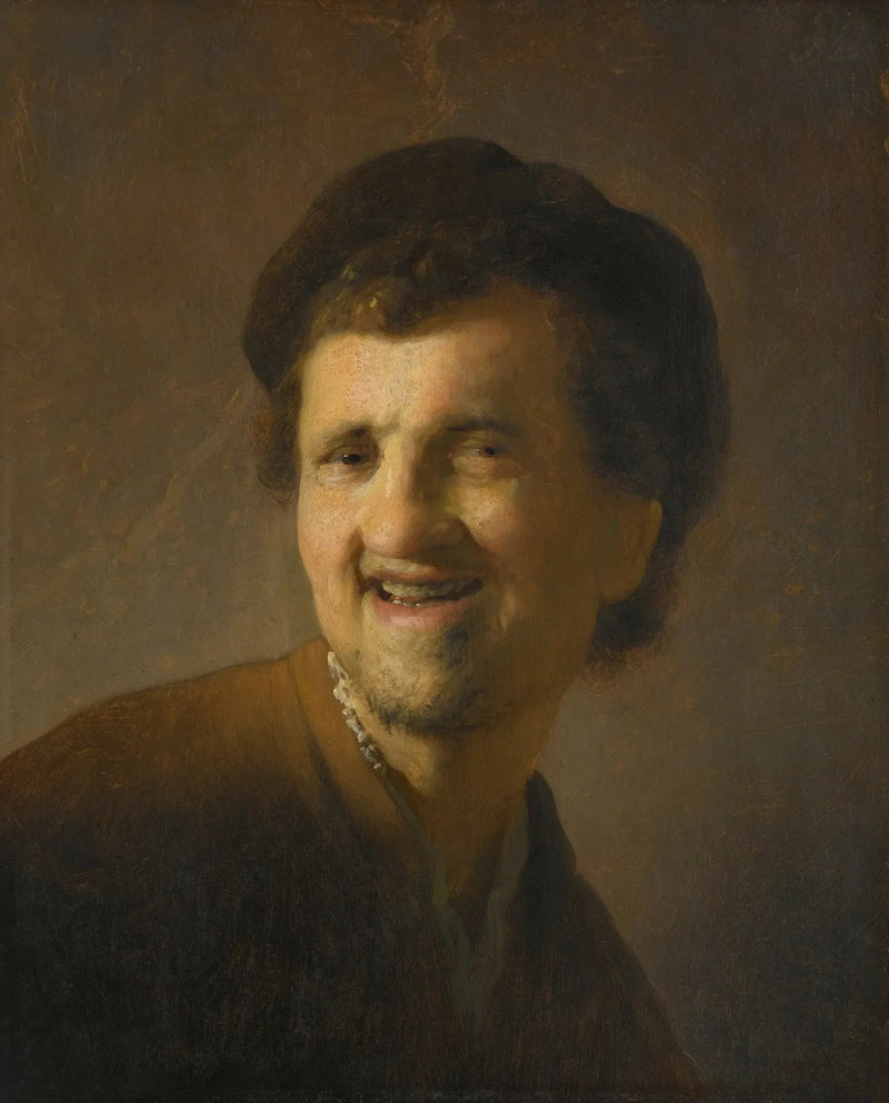 Popiersie uśmiechniętego młodzieńca - Rembrandt