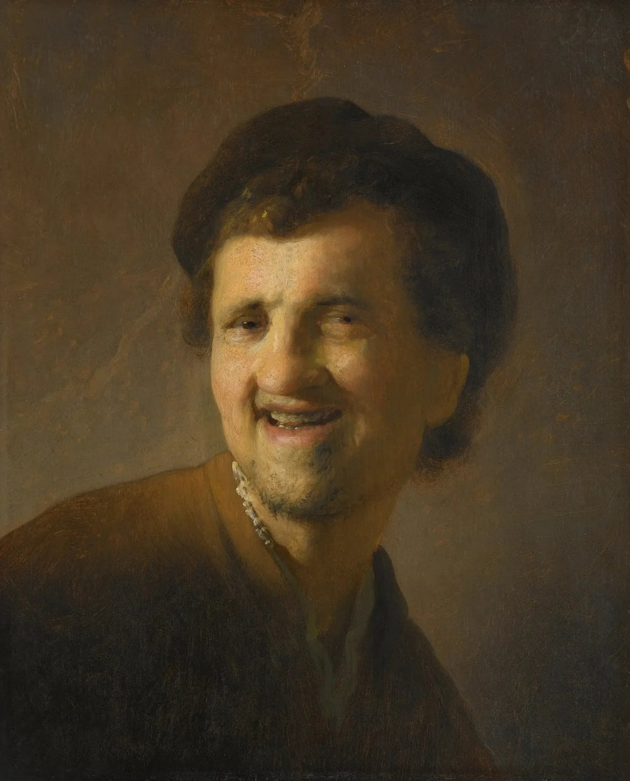 Popiersie uśmiechniętego młodzieńca - Rembrandt