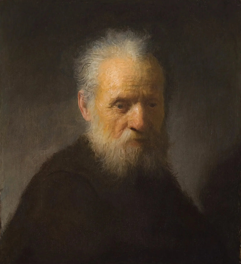 Popiersie starego brodatego mężczyzny - Rembrandt