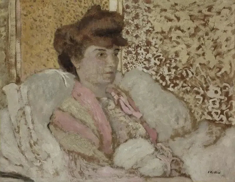 Siedząca kobieta w półpostaci (Misia Natanson) - Édouard Vuillard