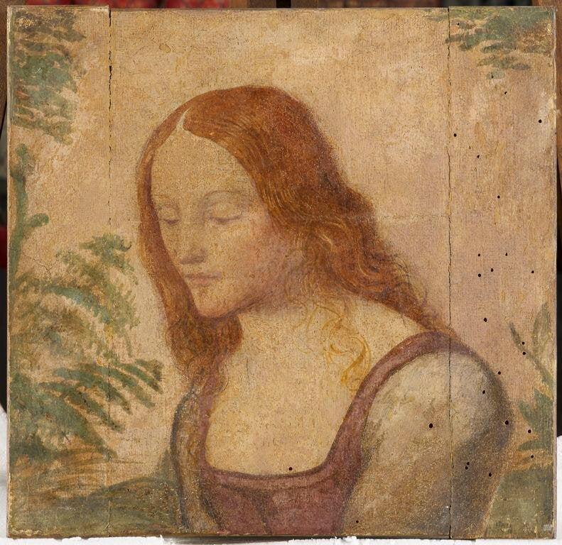Postać młodej dziewczyny z rozpuszczonymi włosami - Bernardino Luini
