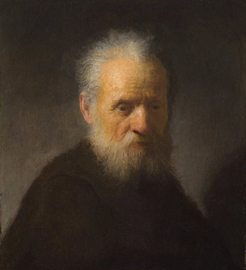 Popiersie starego brodatego mężczyzny - Rembrandt