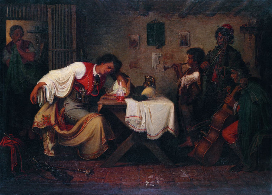 Búsuló betyár - Mihály Munkácsy