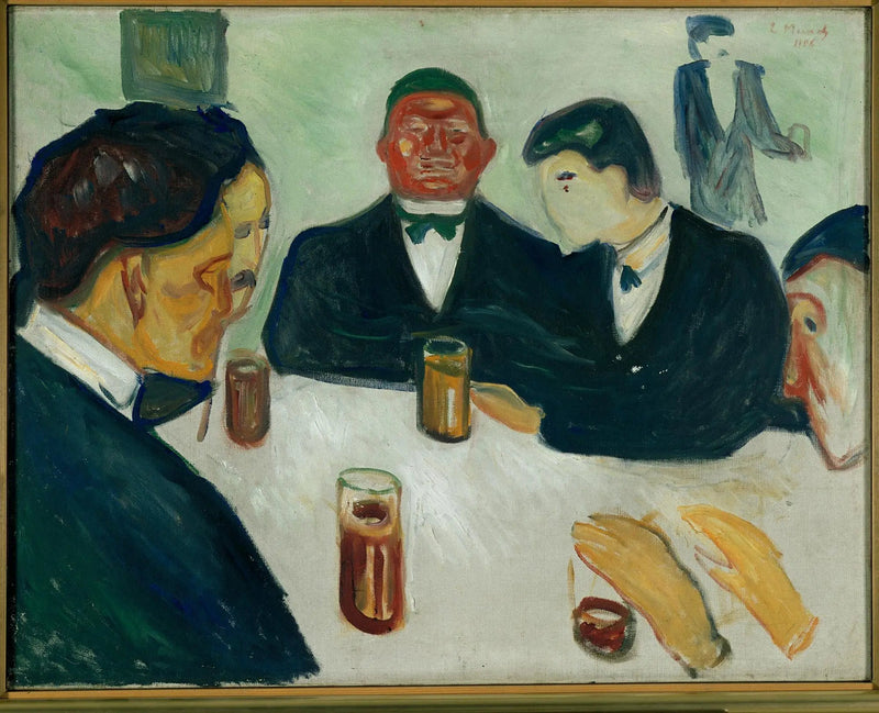 Pijący - Edvard Munch