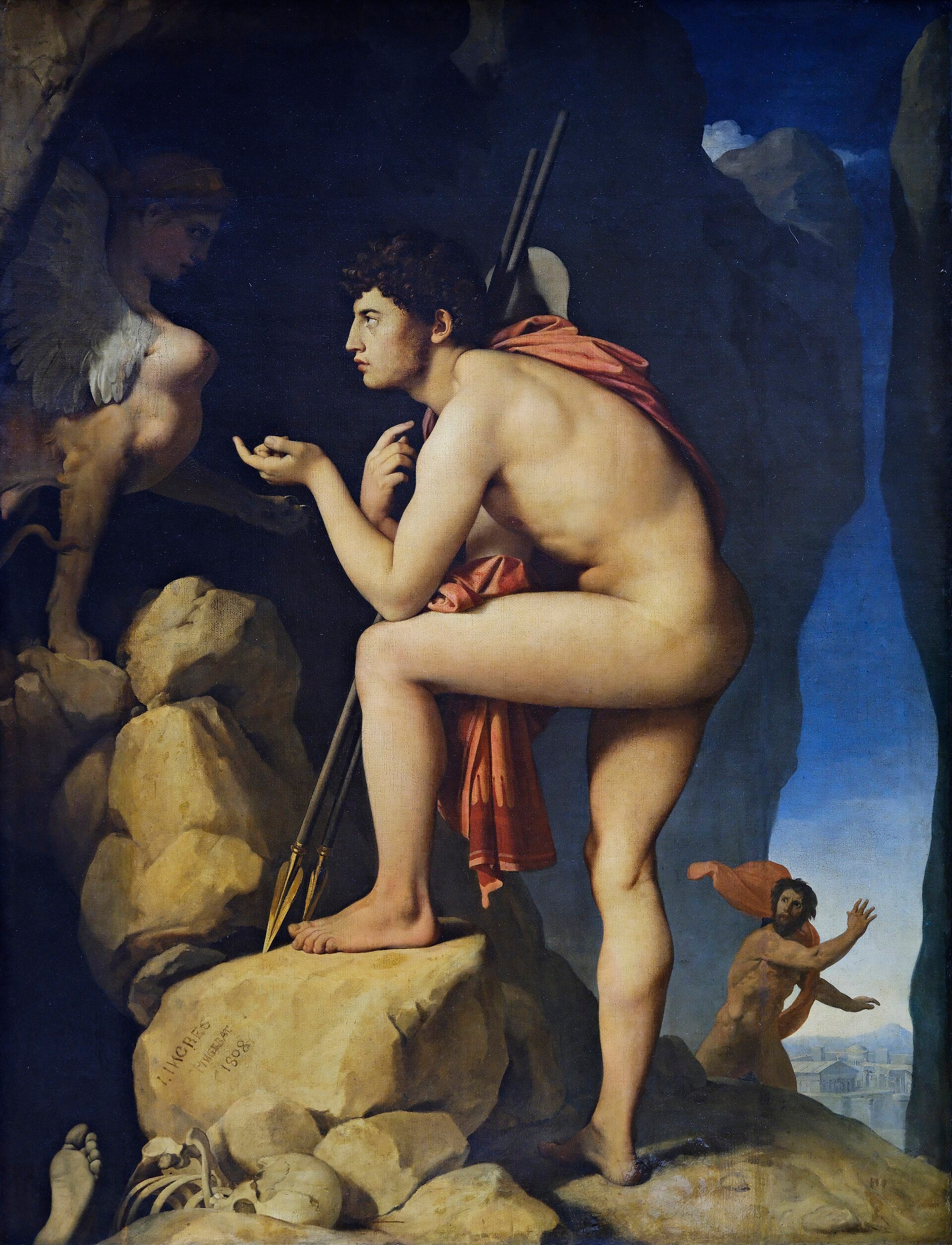 Œdipe explique l’énigme du Sphinx - Jean-Auguste-Dominique Ingres