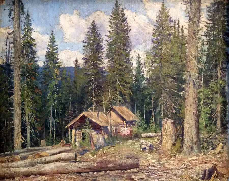 Chatka w lesie - Ivan Chichkine