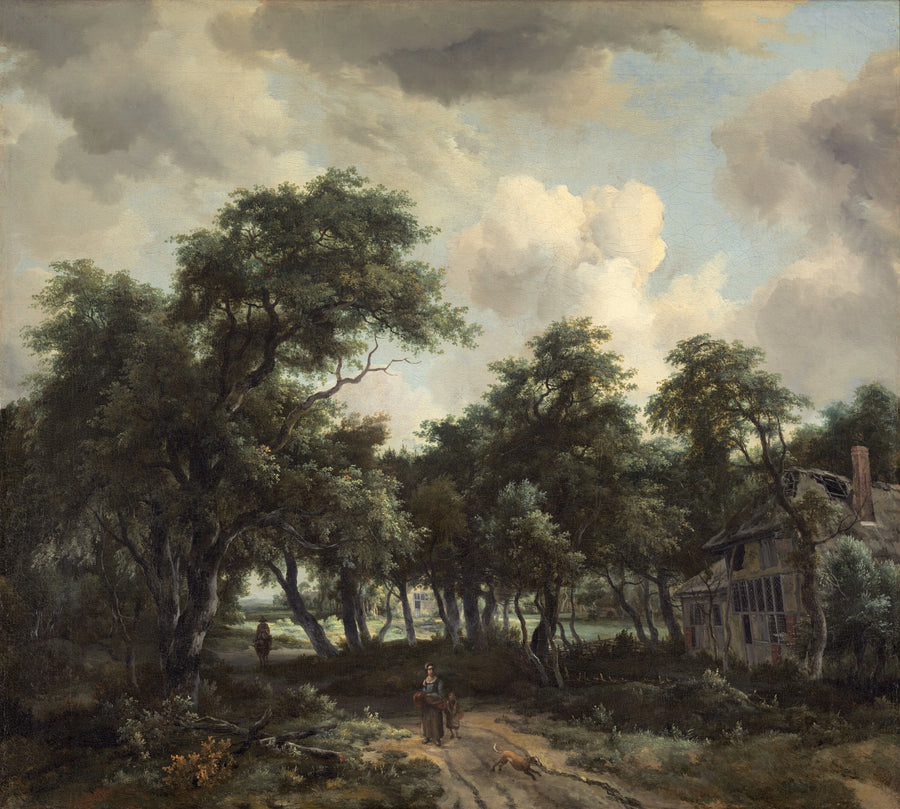 Cabane parmi les arbres - Meindert Hobbema