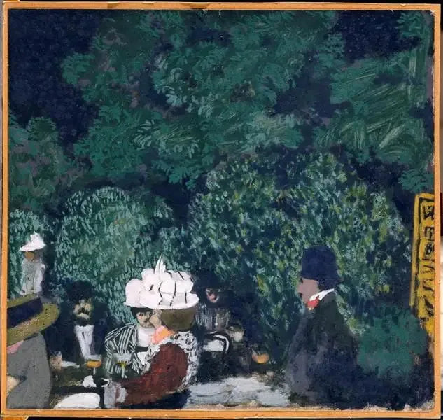 Kawiarnia przy Bois de Boulogne - Édouard Vuillard