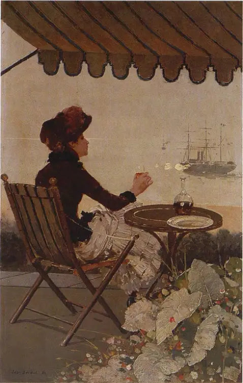 Kawiarnia nad morzem - Jean Béraud