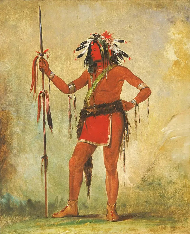 Cáh-be-múb-bee, Ten, który siedzi wszędzie, odważny - George Catlin