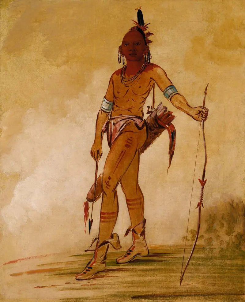 Cáh-he-ga-shín-ga, mały szef - George Catlin