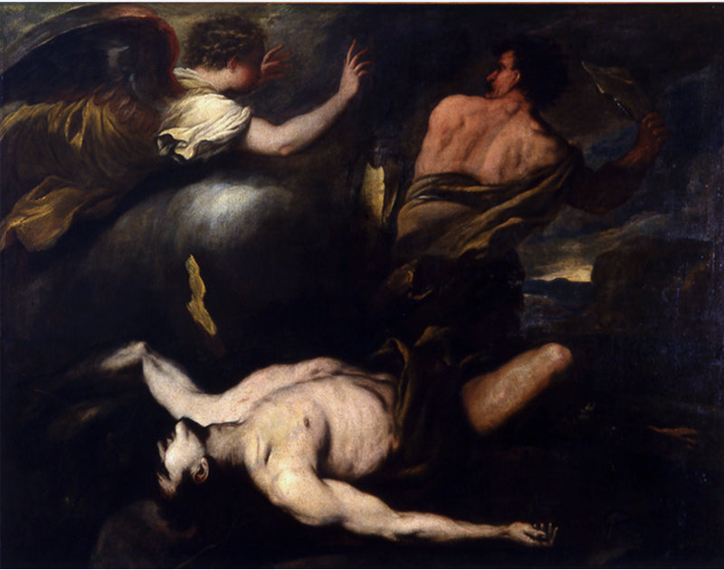 Kain i Abel - Luca Giordano