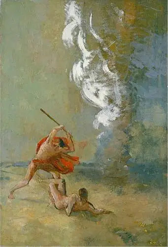 Kain i Abel - Odilon Redon