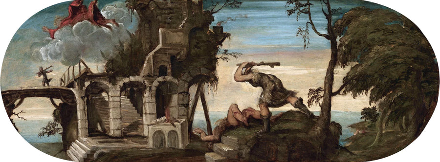 Kain zabijający Abla - Jacopo Tintoretto