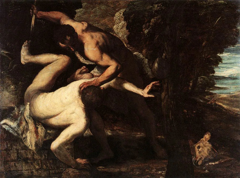 Caïn zabijający Abla (Le Tintoret) - Jacopo Tintoretto
