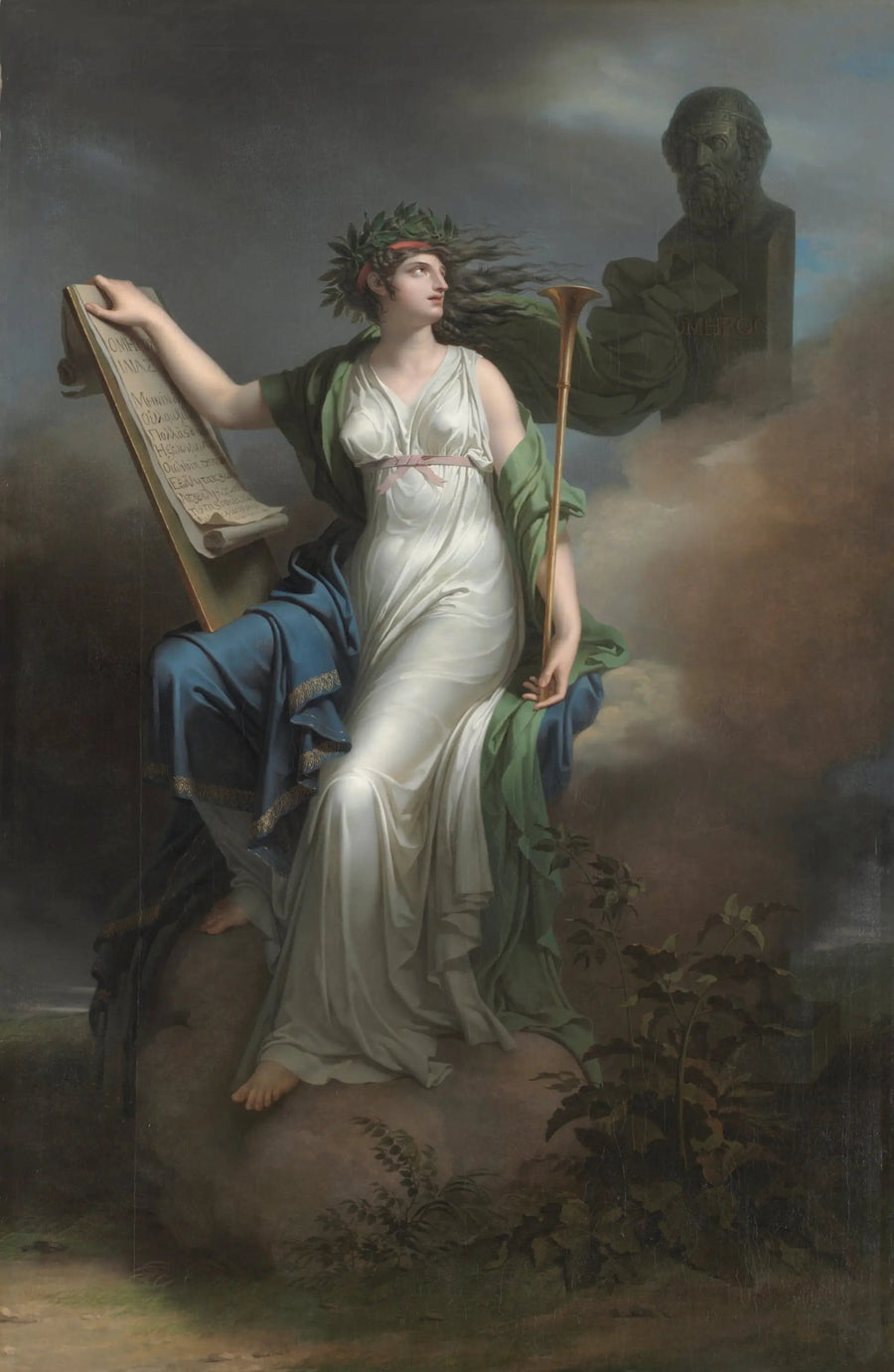Calliope, muza przewodząca epopei - Charles Meynier