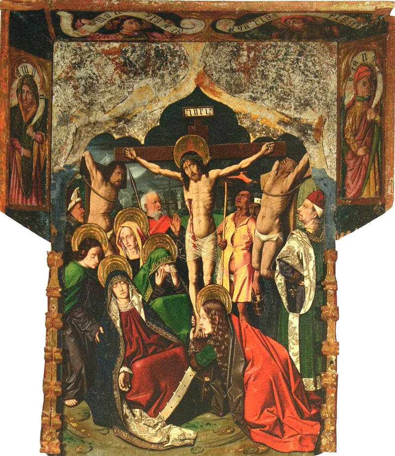 Calvaire z retabulum św. Engratia - Bartolomé Bermejo