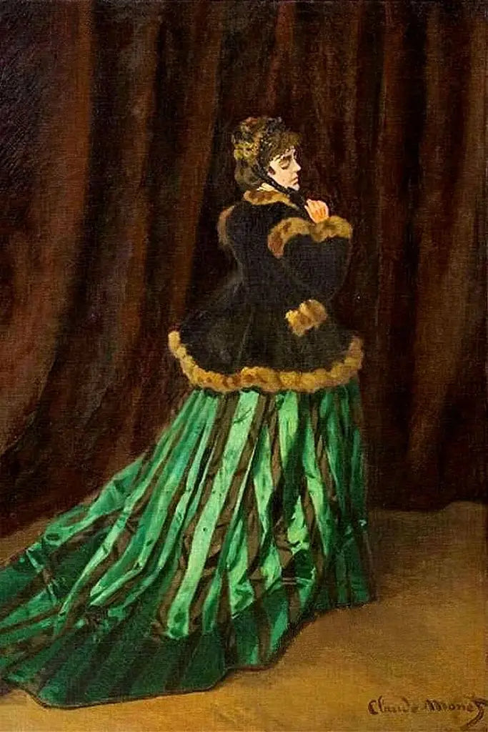 Camille w zielonej sukni - Claude Monet