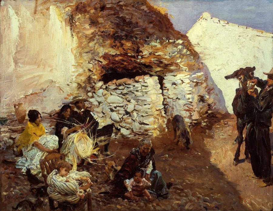 Cygańskie obozowisko, Grenada, Hiszpania - John Singer Sargent