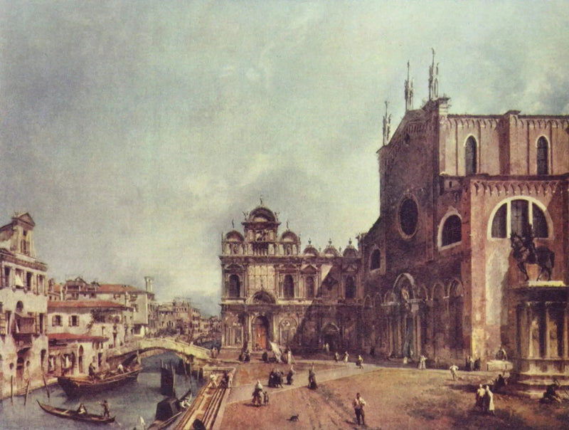 Campo Santi Giovanni e Paolo i Szkoła Wielka San Marco - Canaletto