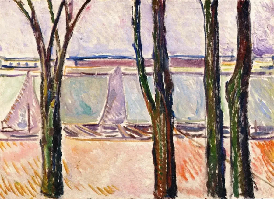 kanał w Warnemünde - Edvard Munch