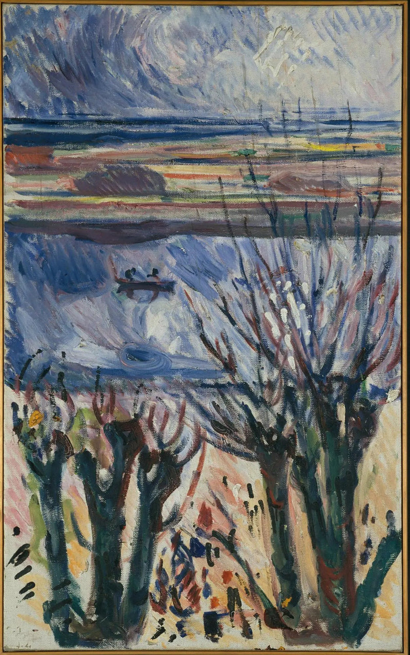 kanał w Warnemünde - Edvard Munch