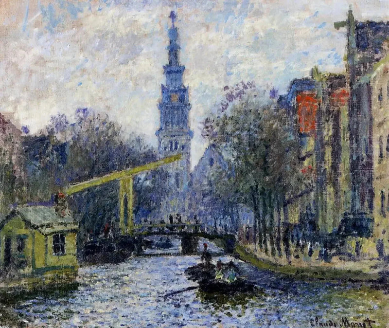 Kanał w Amsterdamie W308 - Claude Monet