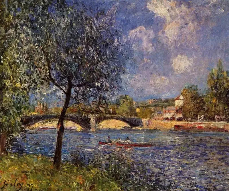 Kanał Bristolu, wieczór - Alfred Sisley