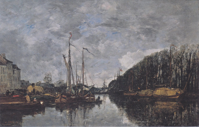 Kanał Allée-Verte, Bruksela - Eugène Boudin