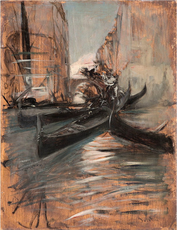 Kanał wenecki - Giovanni Boldini