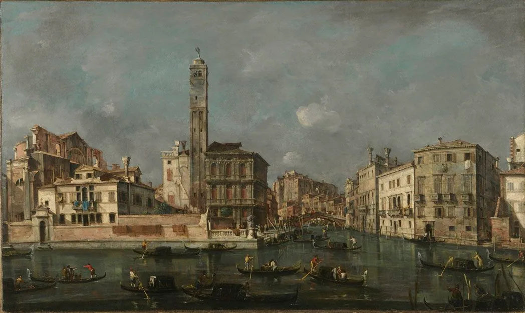 Canal Grande bei San Geremia - Francesco Guardi image 1 reproduction artisanale de tableau
