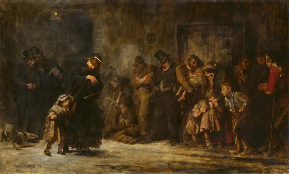 Candidats à l’admission dans un service de soins occasionnels - Luke Fildes - Alpha Reproduction