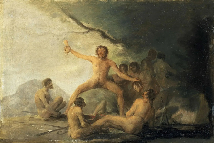 Kanibale kontemplujący ludzkie szczątki - Francisco de Goya