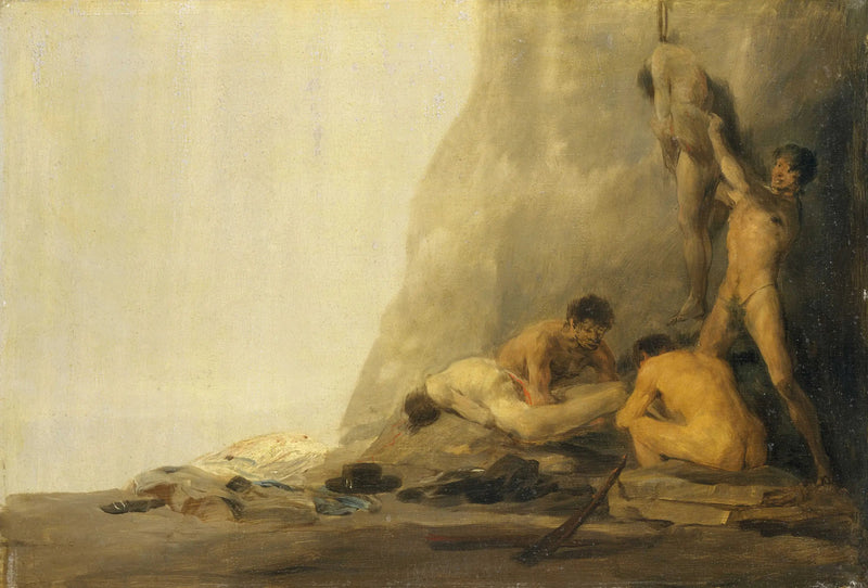 Kanibale przygotowujący swoje ofiary - Francisco de Goya