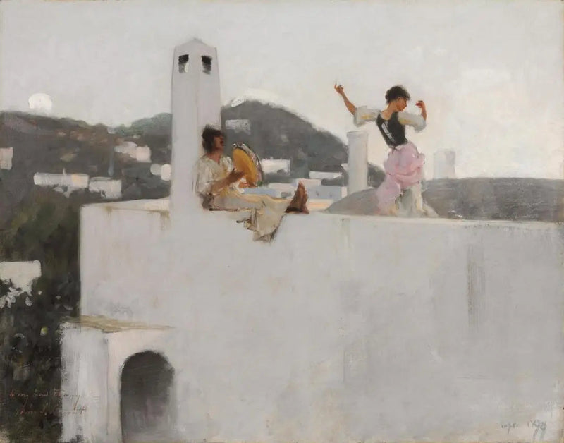 Capri Girl na dachu - John Singer Sargent