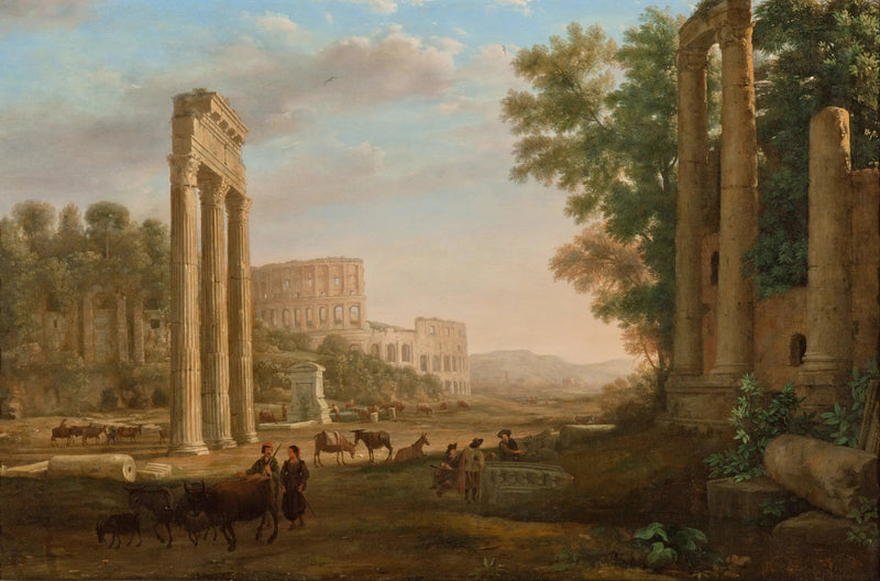 Capriccio z ruinami Forum Rzymskiego - Claude Lorrain
