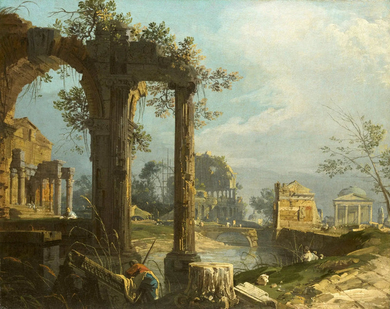 Kaprys z ruinami - Canaletto