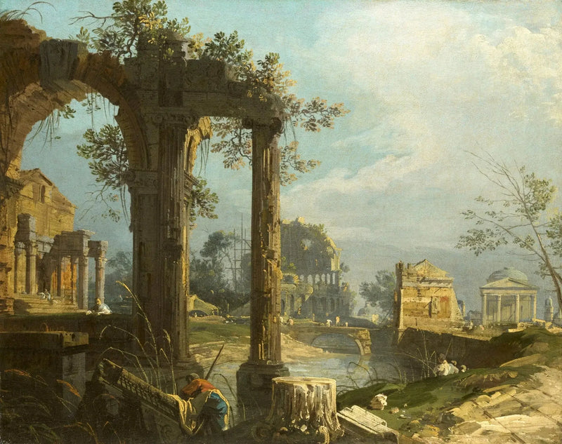 Kaprys z ruinami - Canaletto