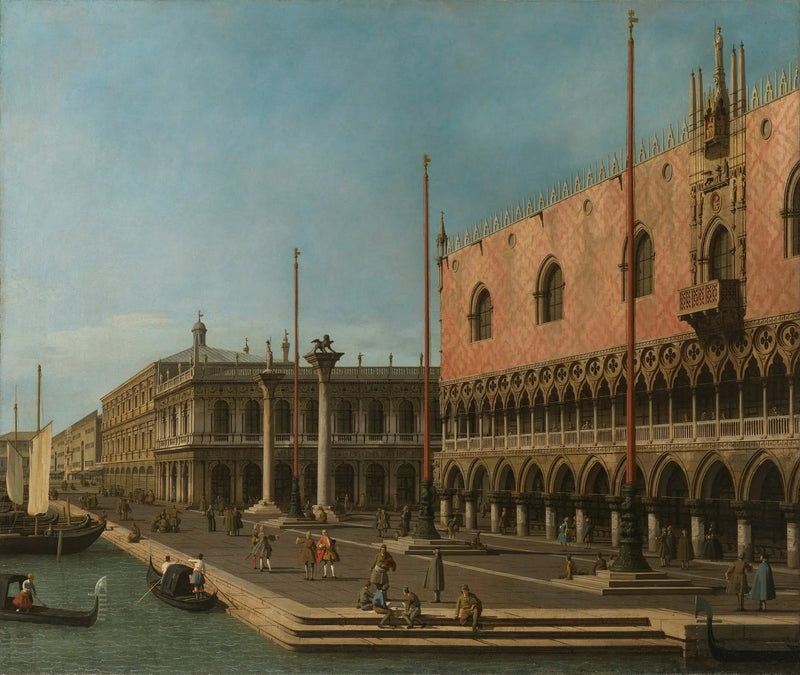Kaprys mola i pałacu doga - Canaletto