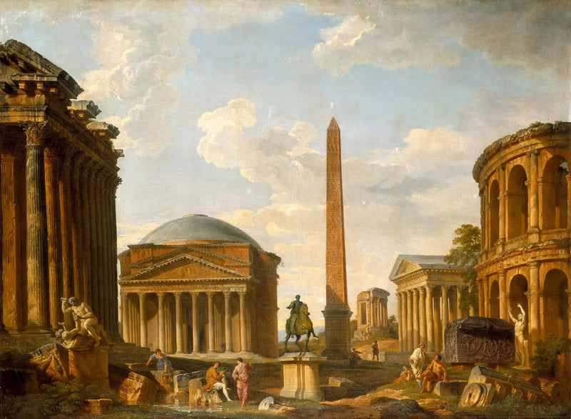 Kaprys rzymski: Panteon i inne zabytki - Giovanni Paolo Panini