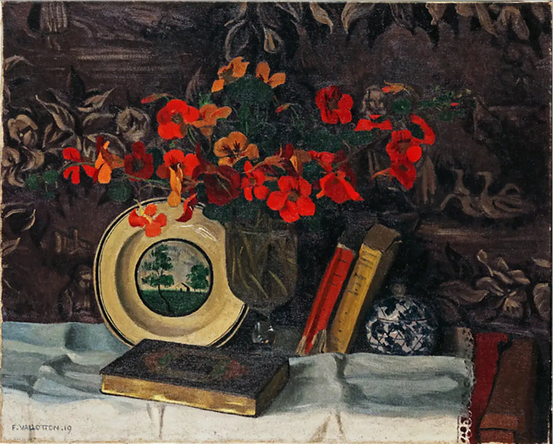 Kapucynki, tło fioletowe - Félix Vallotton