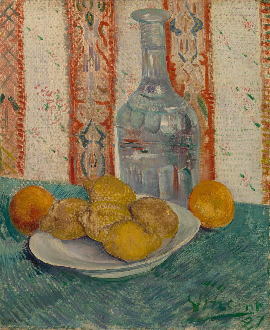 Karafka i półmisek z cytrusami - Vincent van Gogh
