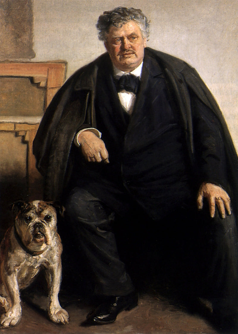Carl Locher avec son chien Tiger - Michael Peter Ancher