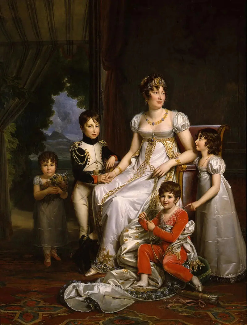 Karolina, królowa Neapolu, i jej dzieci - François Gérard