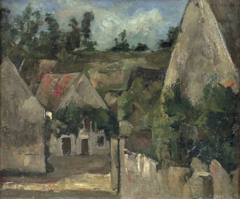 Skrzyżowanie ulicy Rémy w Auvers-sur-Oise - Paul Cézanne