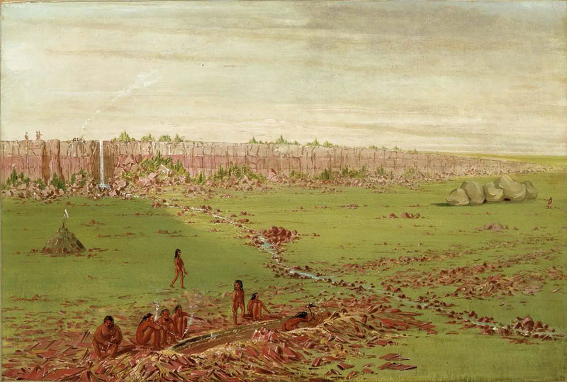 Karaiera piaskowca na Wzgórzu Prerii - George Catlin